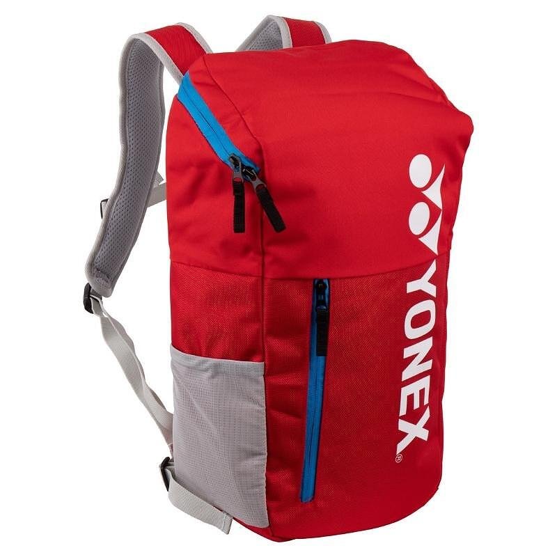 Rucsac Yonex Club Line 28L Red, rucsac sport de tenis cu compartiment pentru rachetă și spațiu pentru echipament