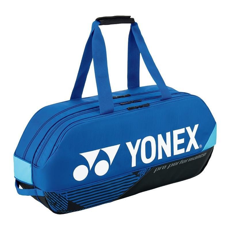 Geantă Yonex PRO TOURNAMENT BAG Cobalt Blue – geantă de tenis pentru echipament, 75x20x33 cm, albastră, ideală pentru antrenament și călătorii