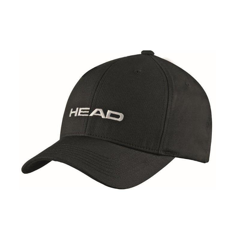 Шапка HEAD Promotion Cap - черен - черна спортна шапка HEAD за тенис и падел, стилна и удобна