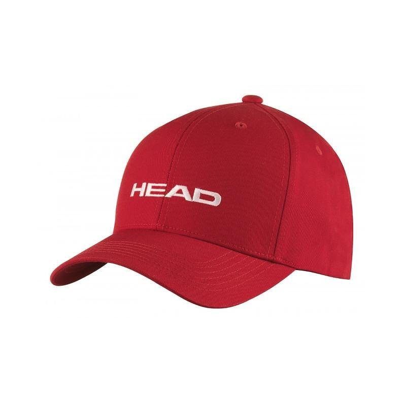 Шапка HEAD Promotion Cap - червен с логото HEAD, стилна спортна шапка за тенис и падел