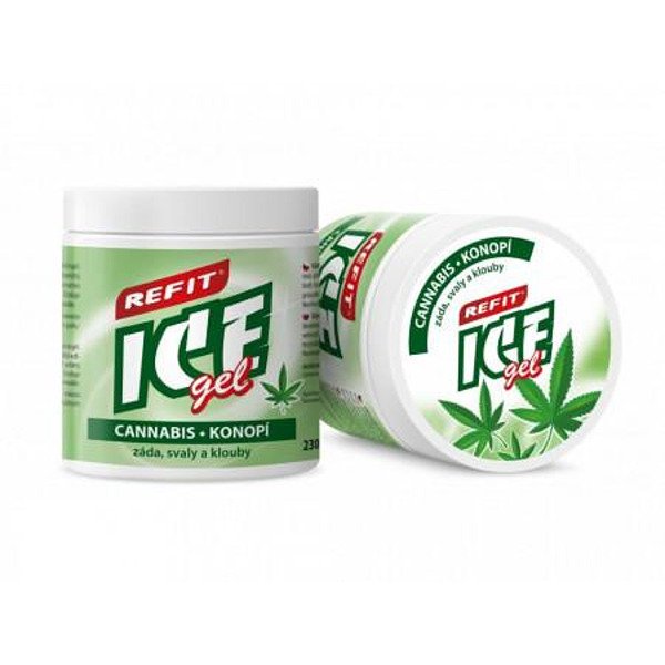 Refit Ice Gel Cannabis Konop Strong Massage and Regenerating Gel 230 Ml