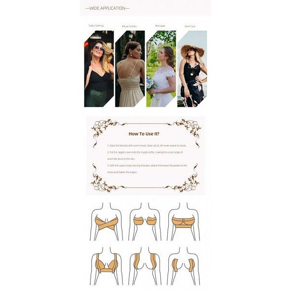 KINDMAX Bust Tape Lifting Tape for Breast Lift. Invisible Bra Tape