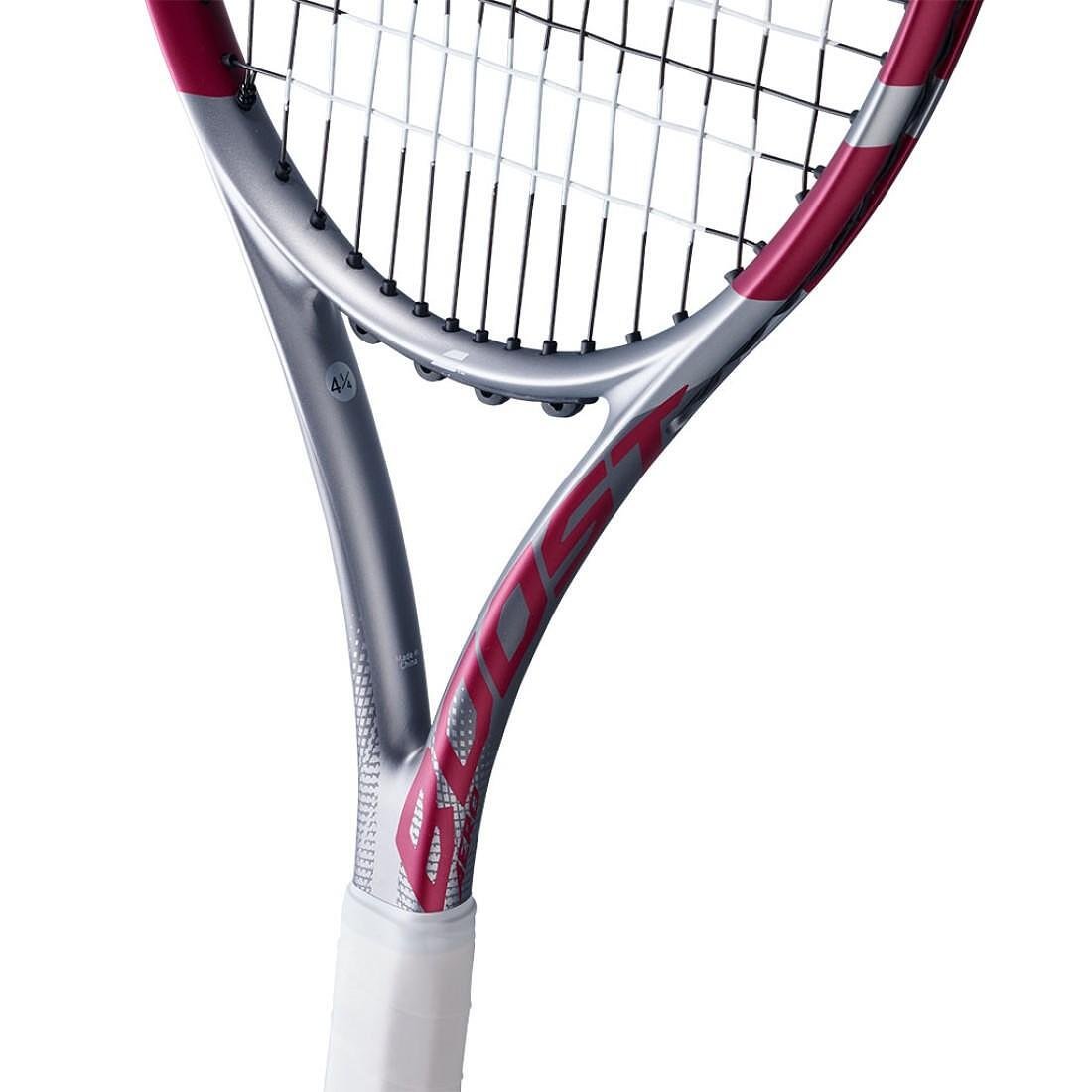 Rachetă de tenis Babolat Boost Aero Pink – rachetă ușoară, preînfășurată, pentru începători și amatori de tenis.