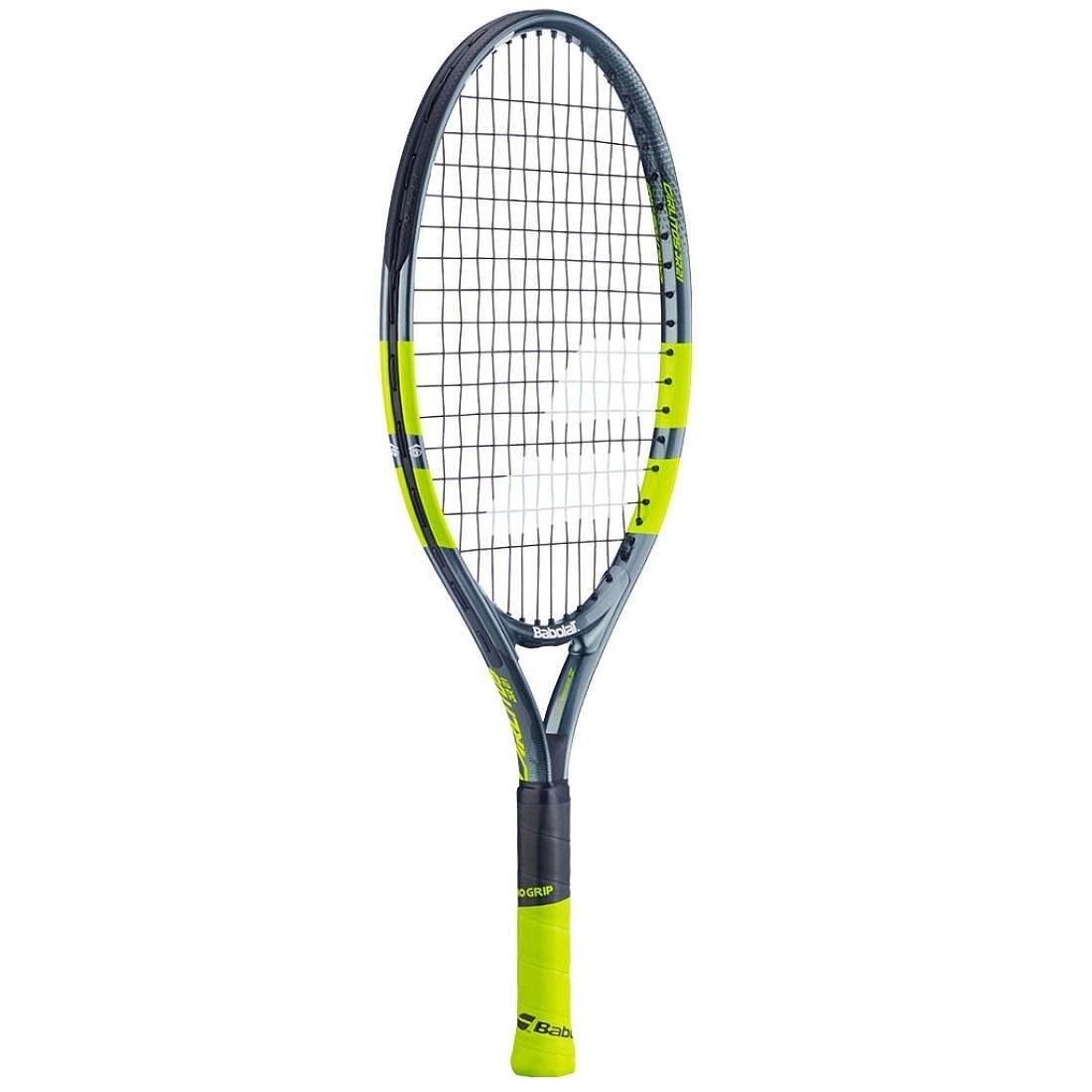 Babolat Carlitos Junior 21 CV tennis racket for children ages 5-7, lightweight aluminum racket with training visual aids
