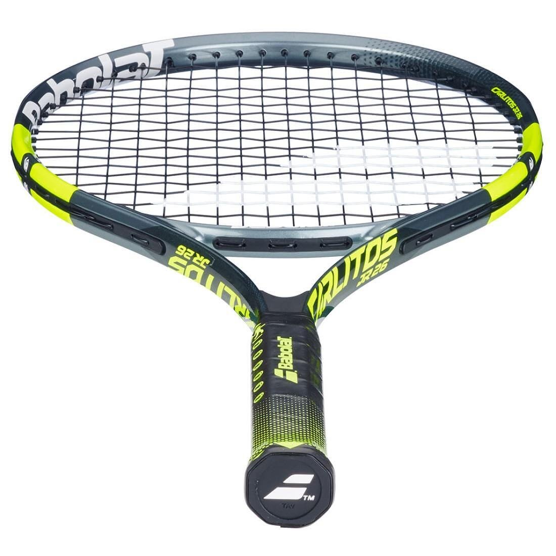 Tennis racket Babolat Carlitos Junior 26 CV for kids, light and comfortable, inspired by Carlos Alcaraz