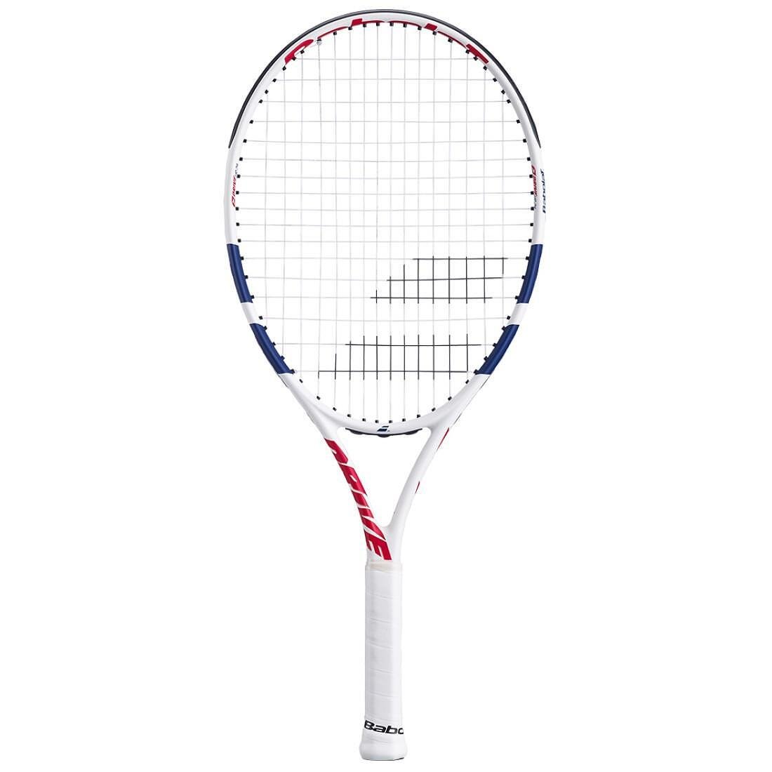 Rachetă de tenis Babolat Drive Junior 24 White pentru copii – o rachetă de tenis ușoară și confortabilă pentru învățare și control