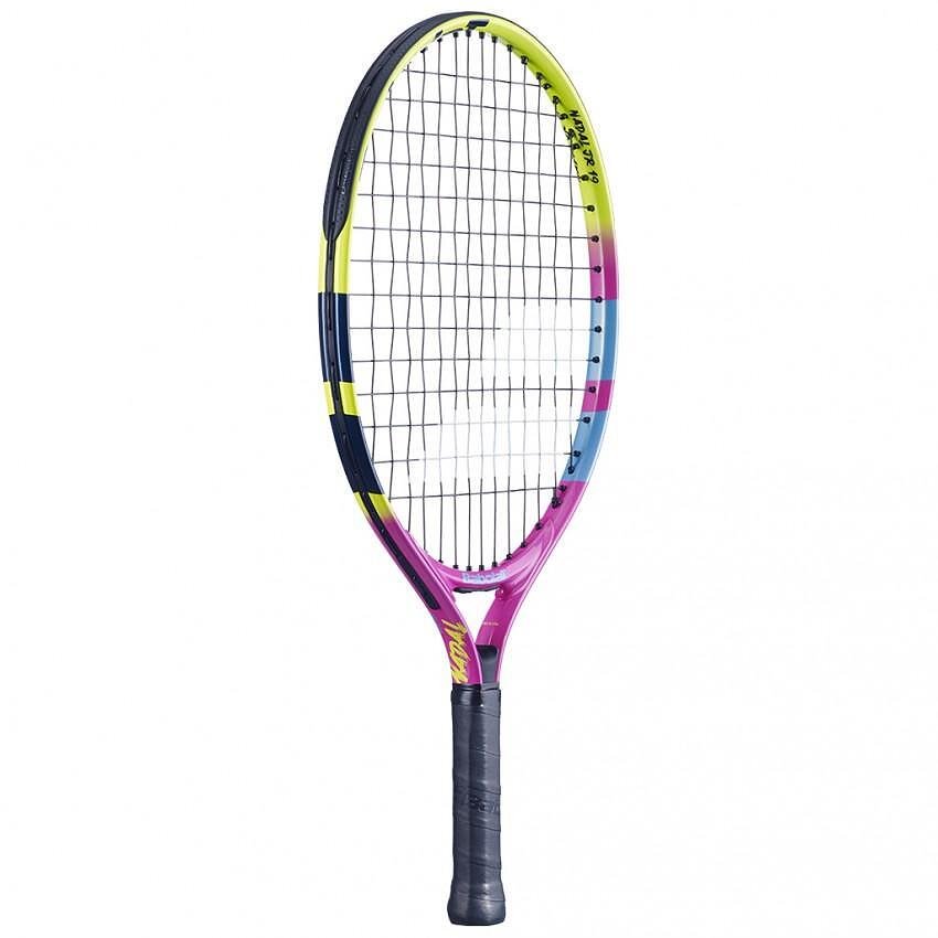 Rachetă de tenis Babolat Nadal Junior 19 pentru copii 4-5 ani, cu husă, în culorile lui Rafael Nadal