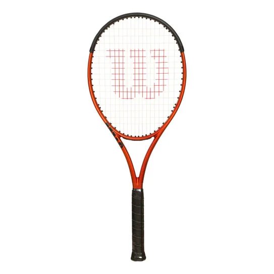 Rachetă de tenis Wilson Burn 100LS V5 - o rachetă de tenis Wilson ușoară, puternică și manevrabilă pentru spin și joc agresiv.