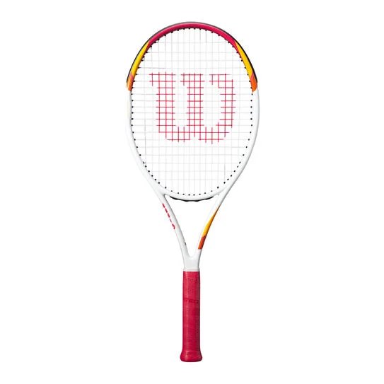 Wilson Six One tennis racket, pre-strung Wilson tennis racket for power, control, and easier handling.