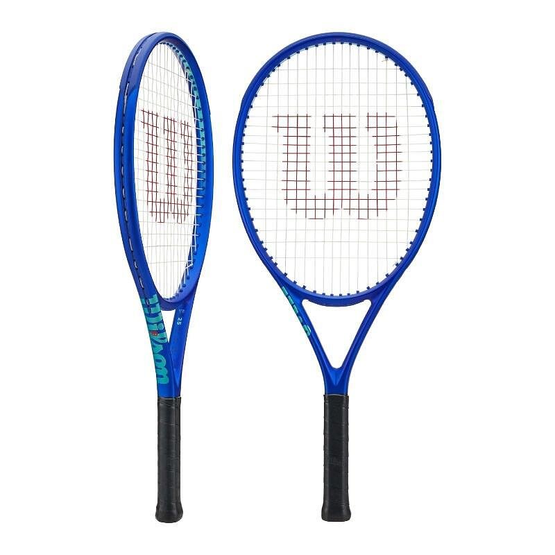 Wilson Ultra V5 25 tennis racket, junior pre-strung racket for ages 8–10 with power and control