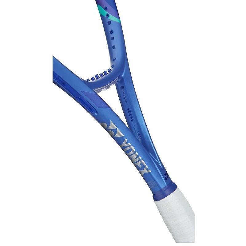 Rachetă de tenis Yonex EZONE 100 Blast Blue 2025, rachetă de tenis puternică și confortabilă pentru control și manevrabilitate