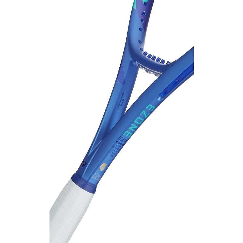 Yonex EZONE 100L Blast Blue 2025 tennis racket – a light, fast, and powerful racket for spin and comfort.