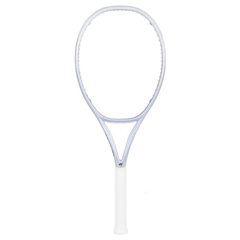Rachetă de tenis Yonex Muse 100 Pearl Silver - rachetă de tenis elegantă și confortabilă pentru joc fluid și control.