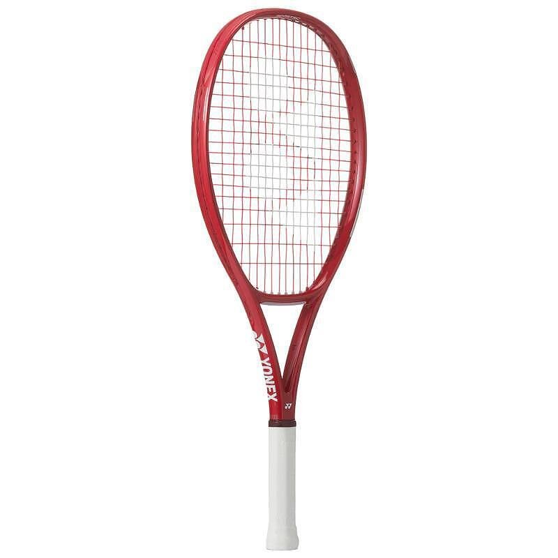 Тенис ракета YONEX VCORE 25 Ruby Red Junior за деца 8-10 г., лека графитна ракета с готови корди и контрол