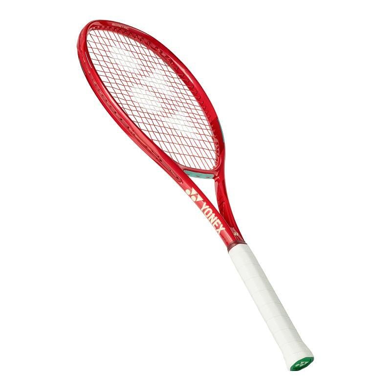 Rachetă de tenis Yonex VCORE Alpha L Ruby Red - rachetă ușoară, echilibrată și cu încordare preinstalată pentru spin puternic și confort