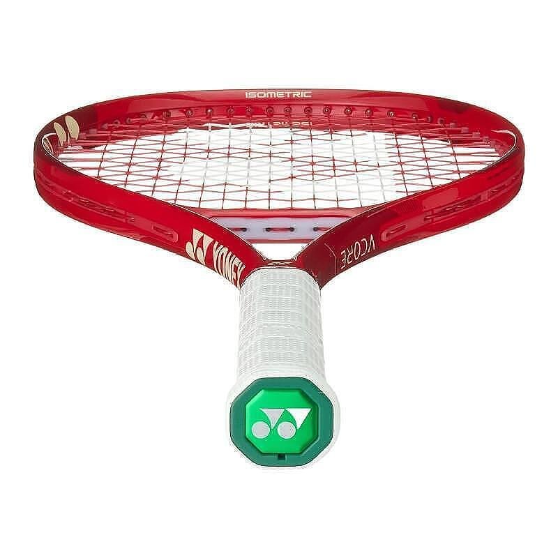 Rachetă de tenis Yonex VCORE Alpha Ruby Red pentru jucători tineri, 275 g, pre-încordată, pentru control și spin puternic