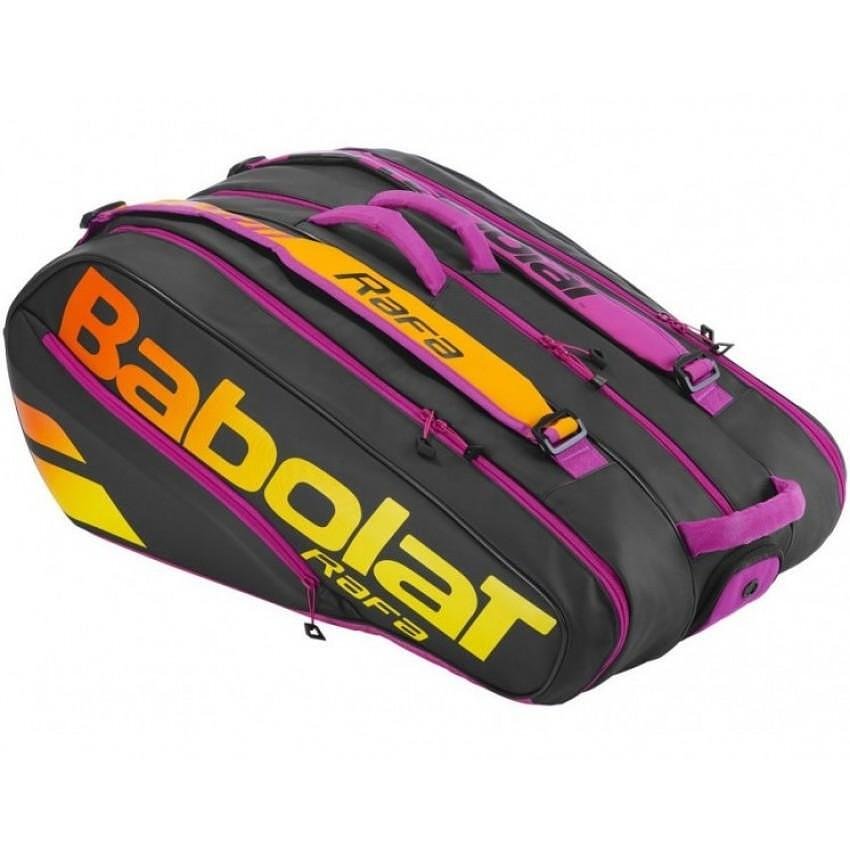 Термобег Babolat RH PURE AERO RAFA - 12 ракети, черно-оранжев тенис сак за тенис ракети и тенис екипировка