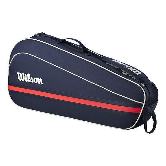 Tennis bag Wilson TEAM 2025 Navy - 3 rackets – stylish Wilson tennis bag for 3 rackets and gear