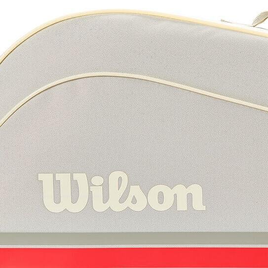 Wilson TEAM 2025 Oatmilk tennis bag - 3 racquets, stylish Wilson tennis bag for up to 3 racquets and gear