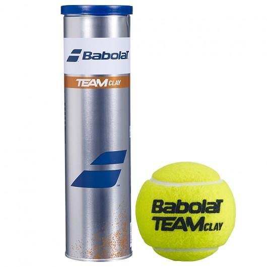 Babolat TEAM CLAY x4 tennis balls – yellow balls for clay courts, ITF approved, durable and comfortable