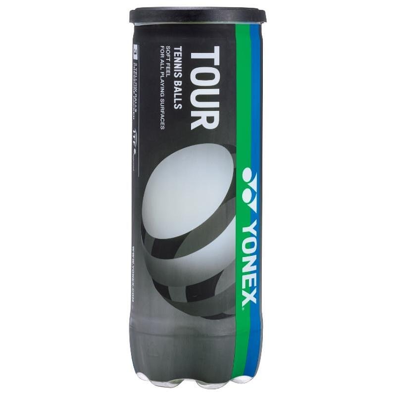 Yonex TOUR x4 tennis balls for professional play and all court surfaces, approved by the ITF.