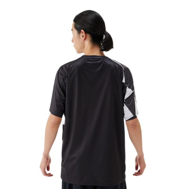 Yonex 16744 Unisex Black T-shirt - a black unisex sports T-shirt for comfort, training, and everyday wear