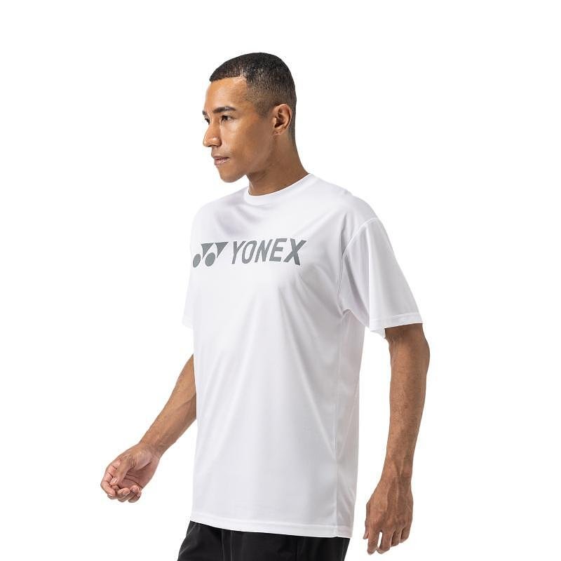 Yonex YM0046 Unisex White T-shirt – lightweight and breathable Yonex sports T-shirt for comfort and freedom of movement