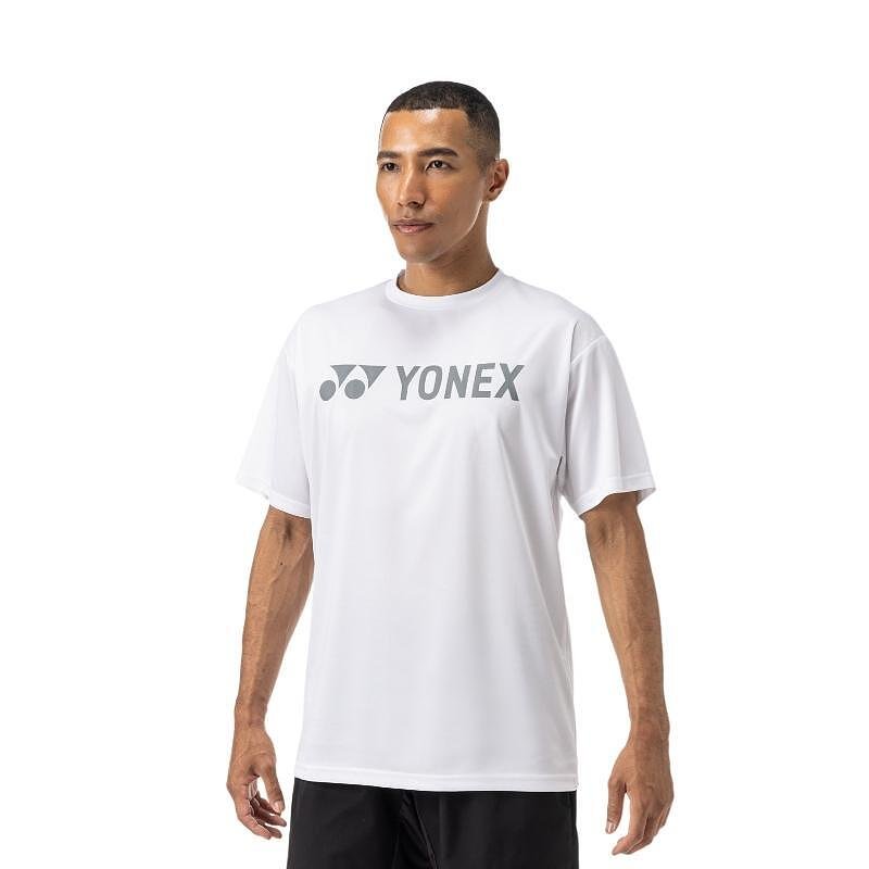 Yonex YM0046 Unisex White T-shirt – white unisex Yonex sports T-shirt for comfort and freedom of movement