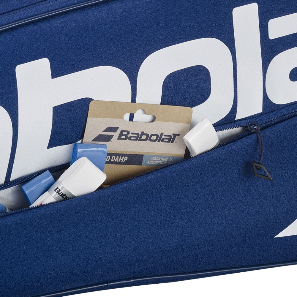 Babolat COURT XS thermal bag - 3 racquets, blue tennis bag for tennis gear and accessories