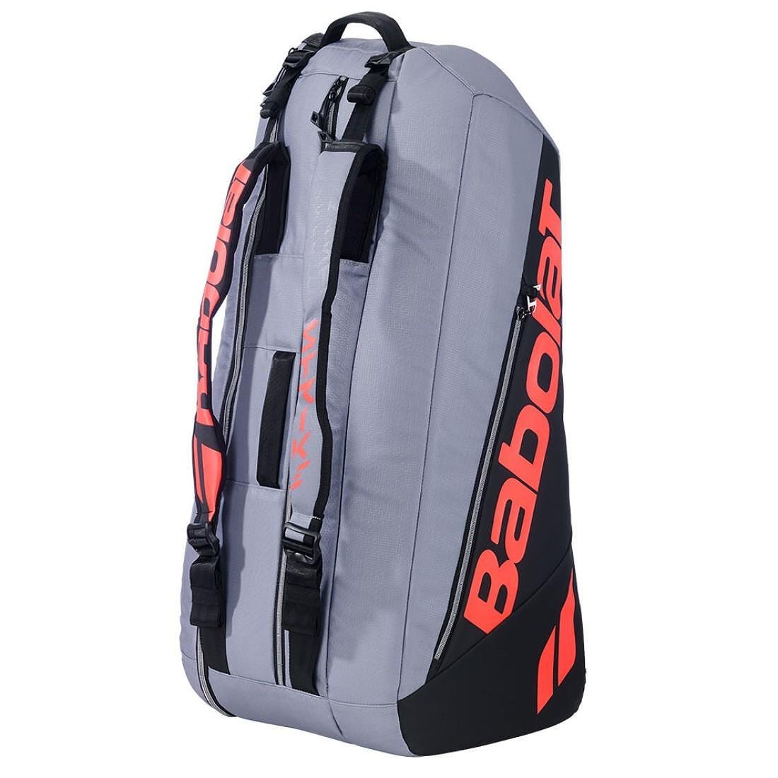 Thermal bag Babolat PURE STRIKE RH Carbon Grey - 6 rackets, premium tennis bag with insulation and space for up to 6 rackets