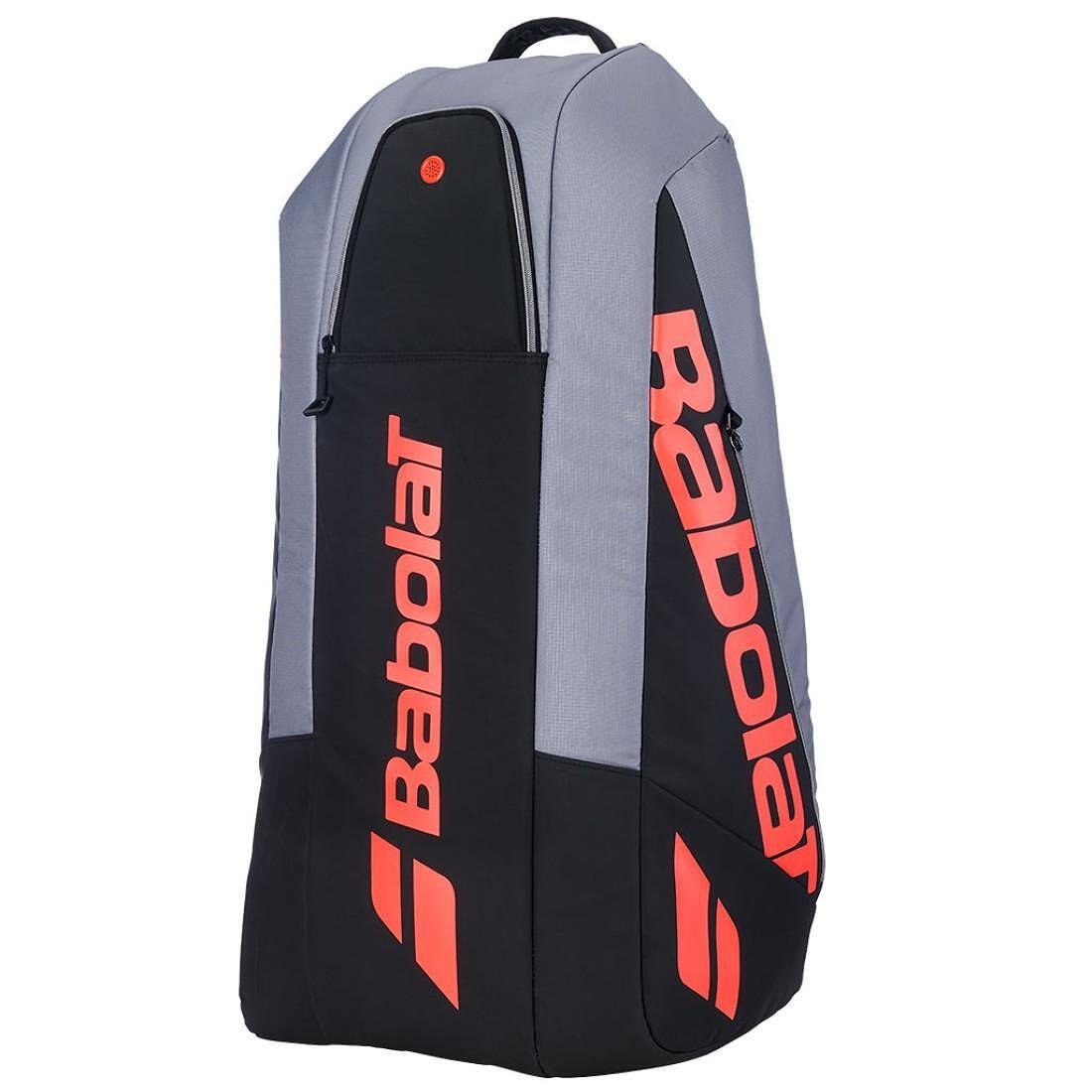 Thermal bag Babolat PURE STRIKE RH Carbon Grey - 6 rackets, premium tennis bag with insulated racket storage and convenience