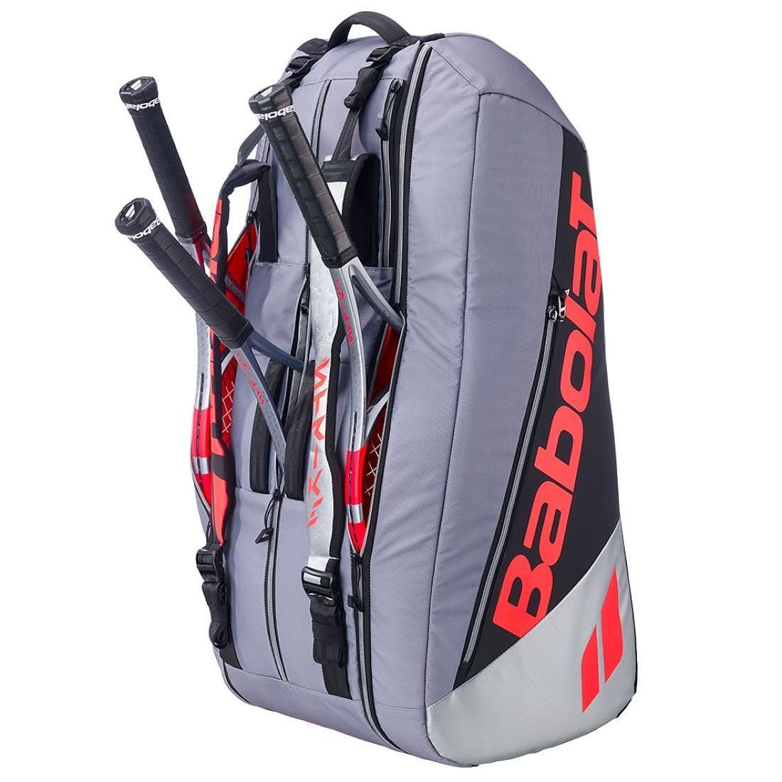 Thermal bag Babolat PURE STRIKE RH Carbon Grey - 9 rackets – professional tennis bag for rackets and gear