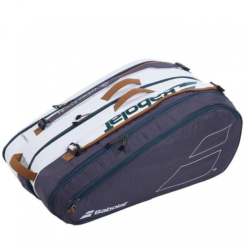 Термобег Babolat RH x 12 PURE WIMBLEDON - 12 ракети – термо чанта за тенис ракети с бърз достъп и защита