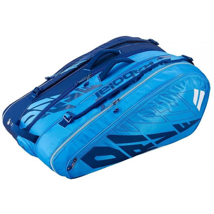 Термобег Babolat PURE DRIVE - 12 ракети, син тенис сак за 12 ракети и екипировка