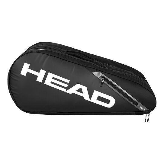 HEAD Tour XL thermal bag – black HEAD tennis bag for up to 15 racquets, with three compartments and extra protection.