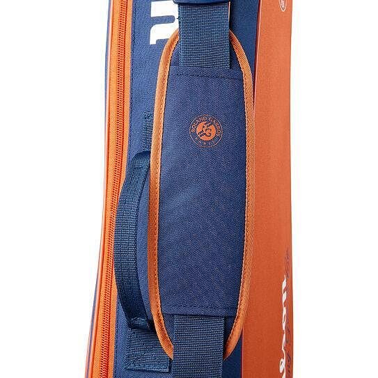 Wilson Team Roland Garros 2026 thermal bag - 3 racquets for tennis gear, stylish Wilson tennis bag in blue and orange