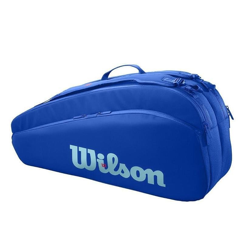 Wilson Ultra V5 Thermal Bag - 6 racquets, blue Wilson tennis bag for 6 racquets with two pockets and backpack-style straps