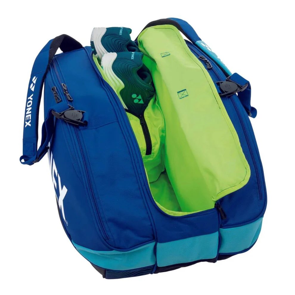 Термобег YONEX PRO BAG Cobalt Blue 9 ракети - тенис сак с отделения за ракети, обувки и екипировка