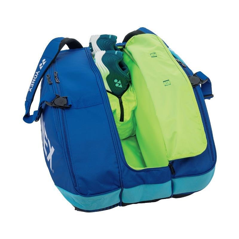 Термобег YONEX PRO BAG Cobalt Blue - 12 ракети – с отделения за тенис ракети, обувки и аксесоари