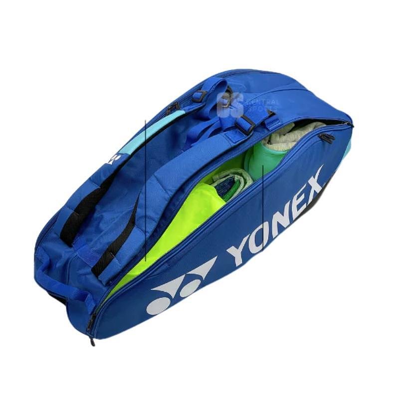 Термобег YONEX PRO BAG Cobalt Blue - 6 ракети, тенис сак с отделения за ракети, обувки и екипировка