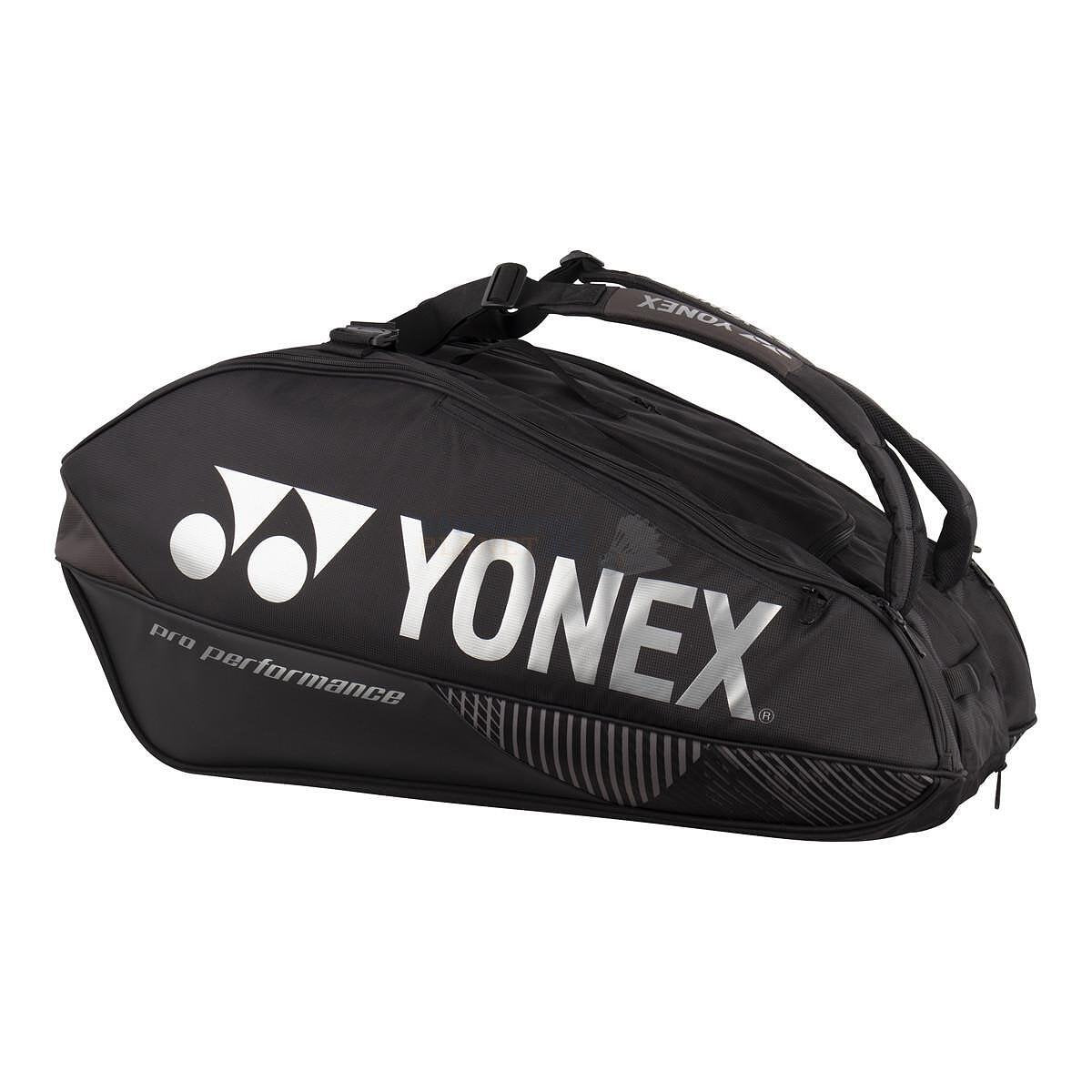 Термобег YONEX PRO BAG Black - 9 ракети - черен тенис сак за 9 ракети, тенис сакове и тенис екипировка