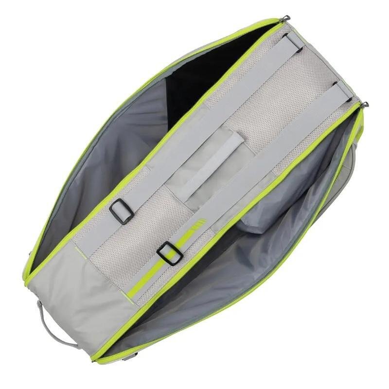 geantă termoizolantă pentru badminton Yonex Club VA 6 Pcs Grayish Beige - sac elegant pentru 6 rachete și echipament de tenis.