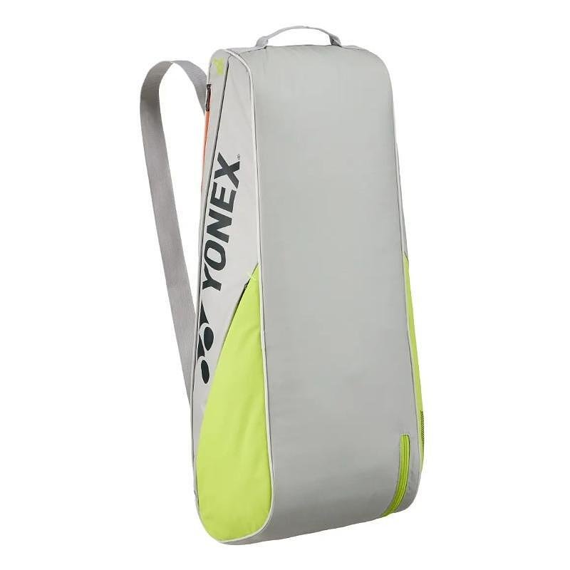 geantă termoizolantă pentru badminton Yonex Club VA 6 Pcs Grayish Beige – sac elegant de tenis pentru 6 rachete și echipament, Yonex